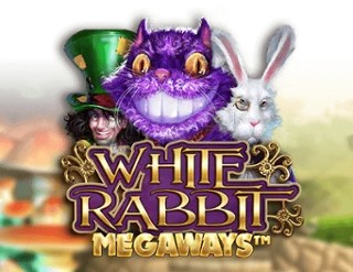 White Rabbit slot logo by Big Time Gaming at Captain Cooks Casino